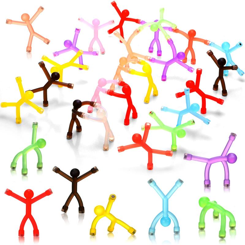 Magnetic Fidget Toys  - 10-Pack Bright Solid Colors BPA-Free Sensory Building Fridge Kids Toys, Anxiety Fidgets, Relaxation, Mini Gifts, Sensory Products, Birthday Party Favors