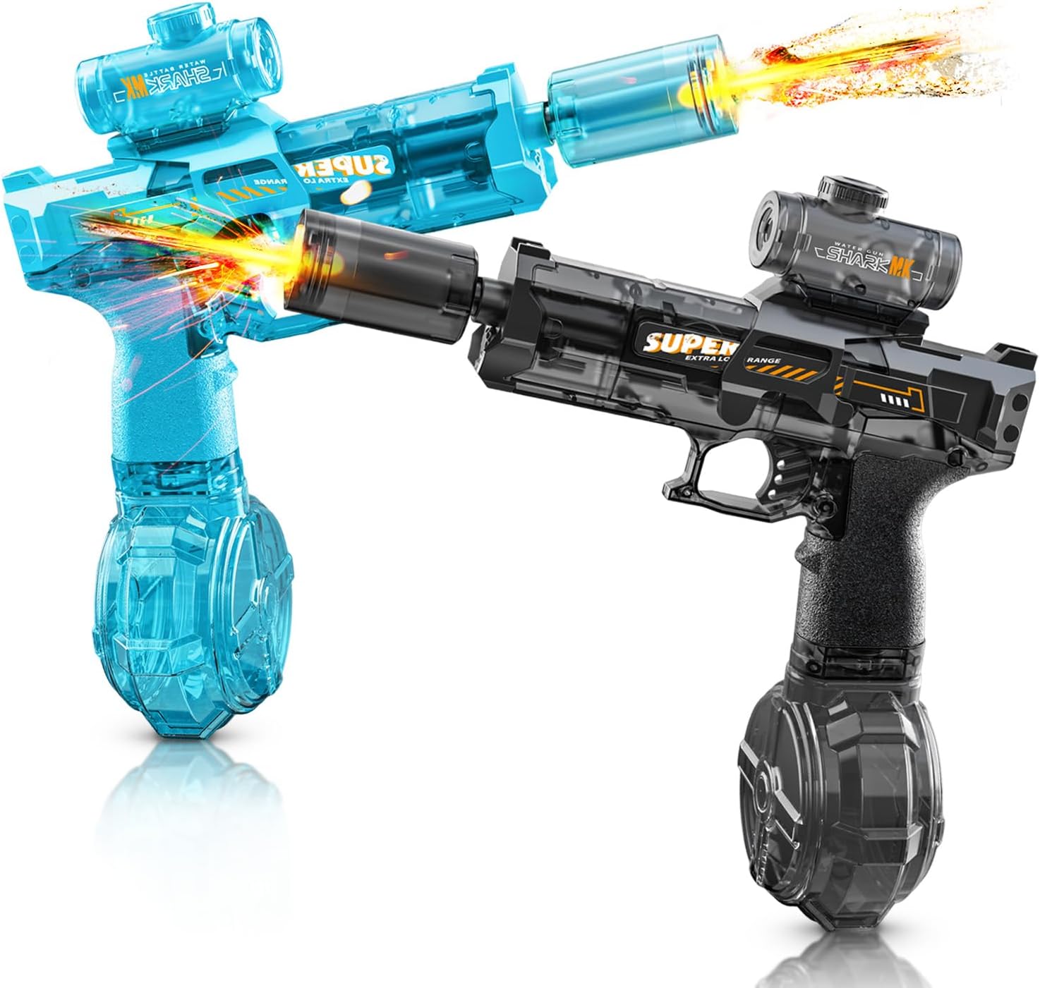 🔥Full Auto Electric Water Gun – 28-32 FT Range, Perfect for Pool, Beach & Outdoor Fun!