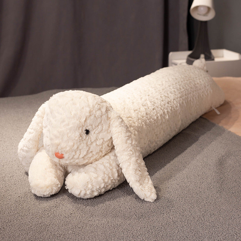 Giant Plush Body Pillow Bunny Bear 120cm All Season Comfort for Kids Adults Unisex Birthday Christmas Gift Home Car Sleep Aid