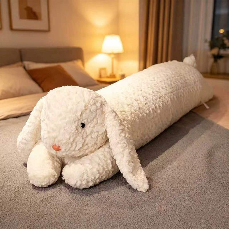 Giant Plush Body Pillow Bunny Bear 120cm All Season Comfort for Kids Adults Unisex Birthday Christmas Gift Home Car Sleep Aid